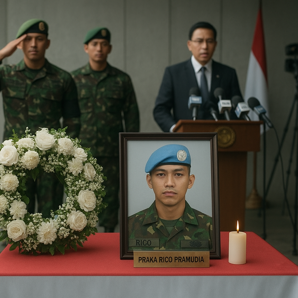 Indonesia Kutuk Keras Serangan Israel yang Tewaskan Praka Rico Pramudia