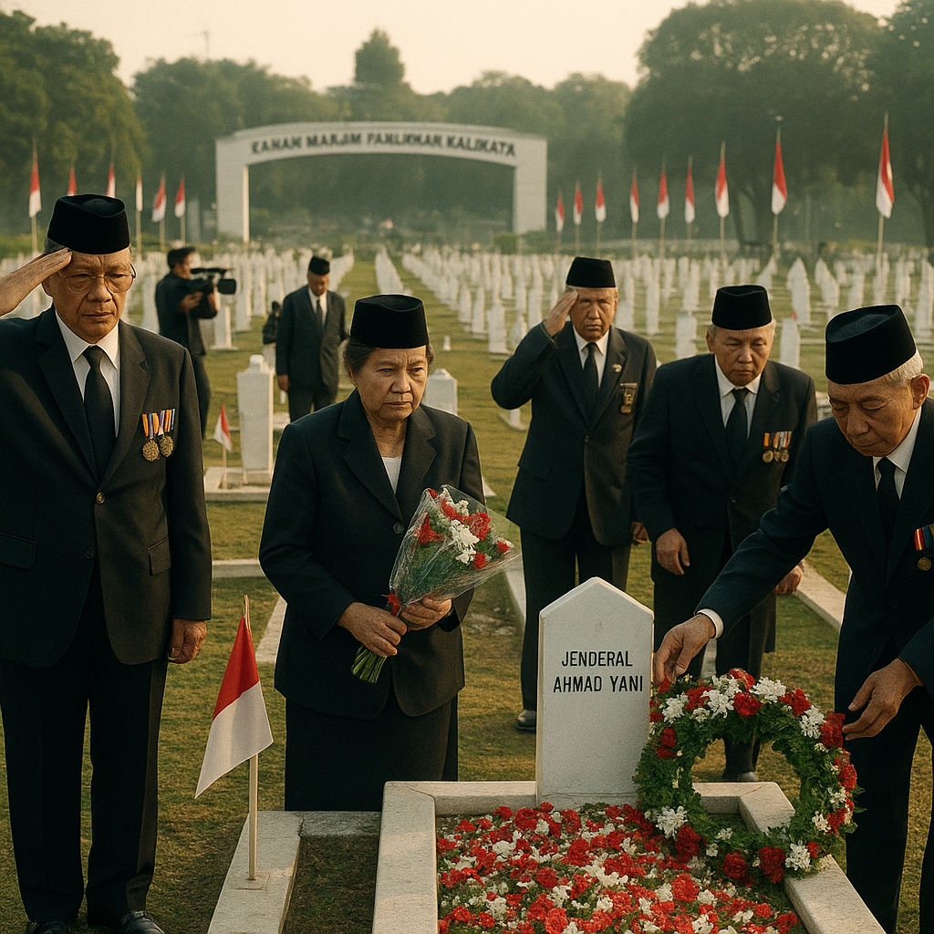 Penghormatan Abadi: Veteran Ziarahi Makam Pahlawan Revolusi di TMP Kalibata
