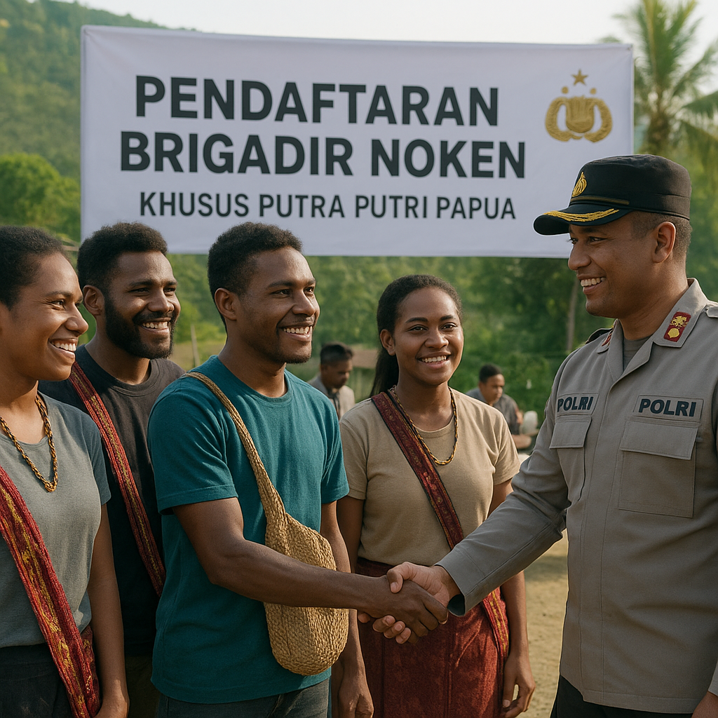Polri Buka Pendaftaran Brigadir Noken, Khusus Putra Putri Papua, Bukti Negara Peduli