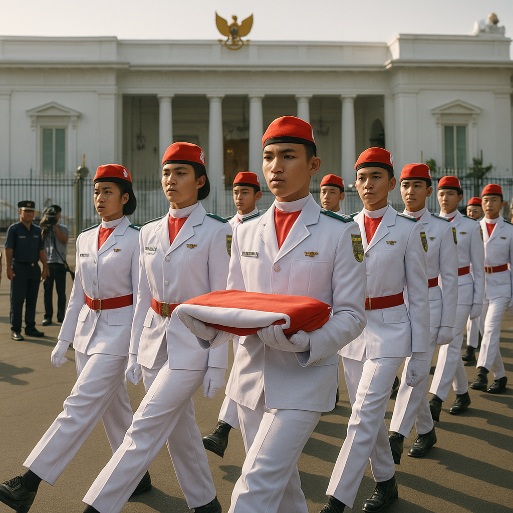 Pengukuhan Akbar Paskibraka 81 di Istana, Persiapan Akhir Menjelang Pengibaran Bendera Pusaka