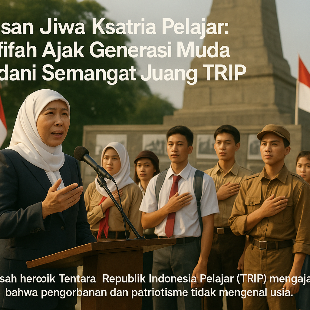 Warisan Jiwa Ksatria Pelajar: Khofifah Ajak Generasi Muda Teladani Semangat Juang TRIP