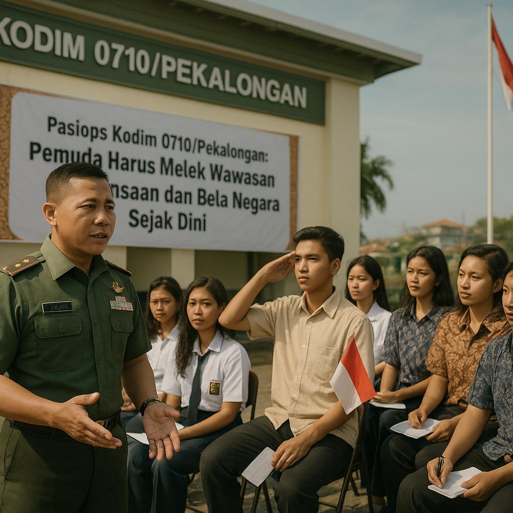 Pasiops Kodim 0710/Pekalongan: Pemuda Harus Melek Wawasan Kebangsaan dan Bela Negara Sejak Dini