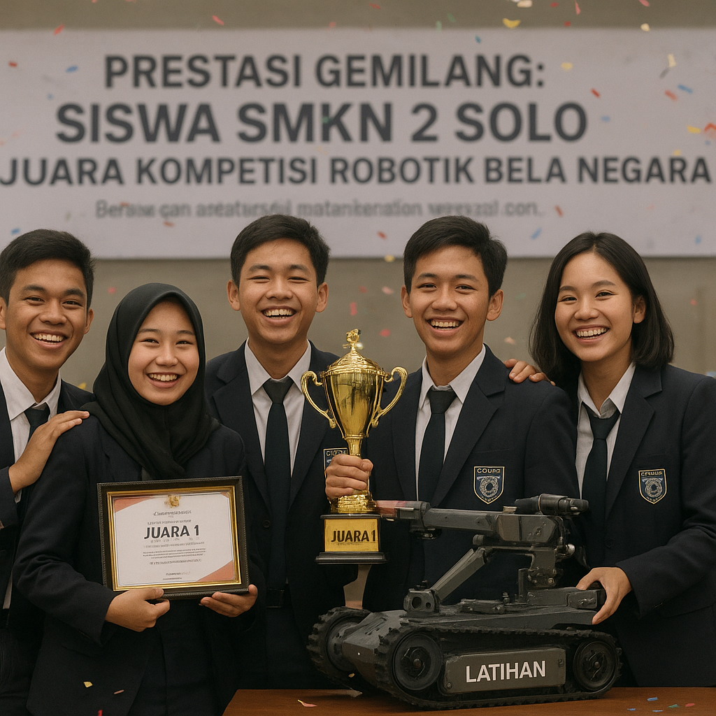 Prestasi Gemilang: Siswa SMKN 2 Solo Juara Kompetisi Robotik Bela Negara
