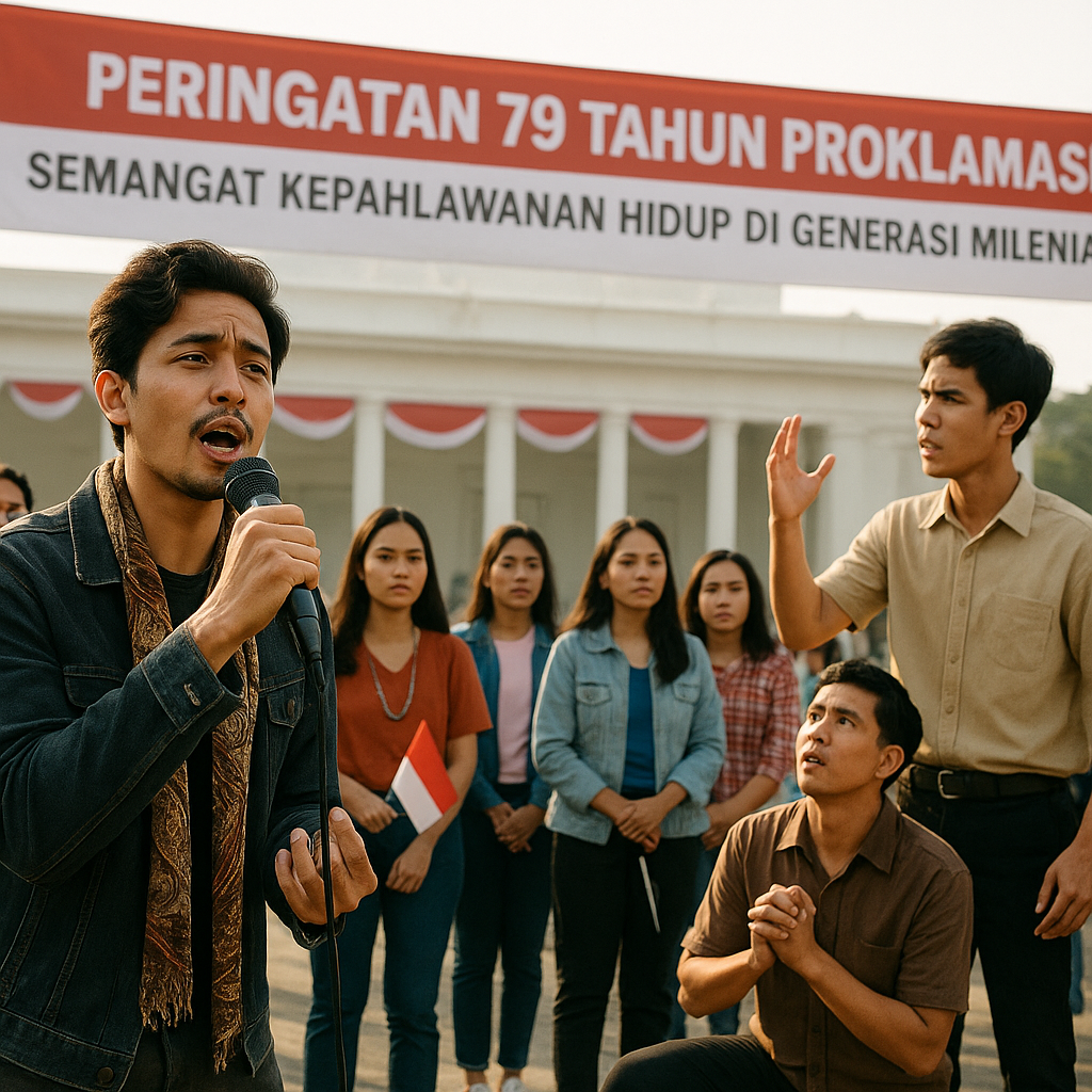 Peringatan 79 Tahun Proklamasi: Semangat Kepahlawanan Hidup di Generasi Milenial