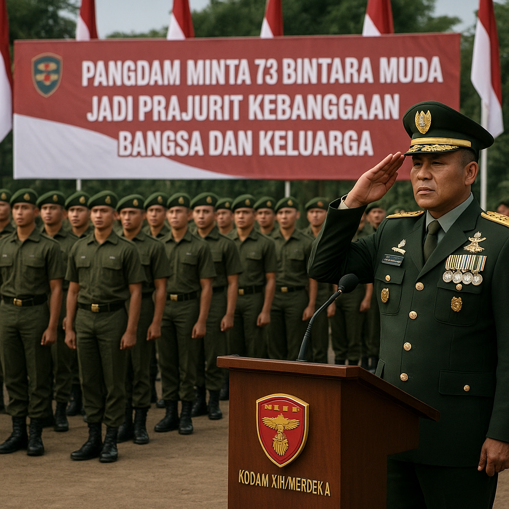 Pangdam Minta 73 Bintara Muda Jadi Prajurit Kebanggaan Bangsa dan Keluarga