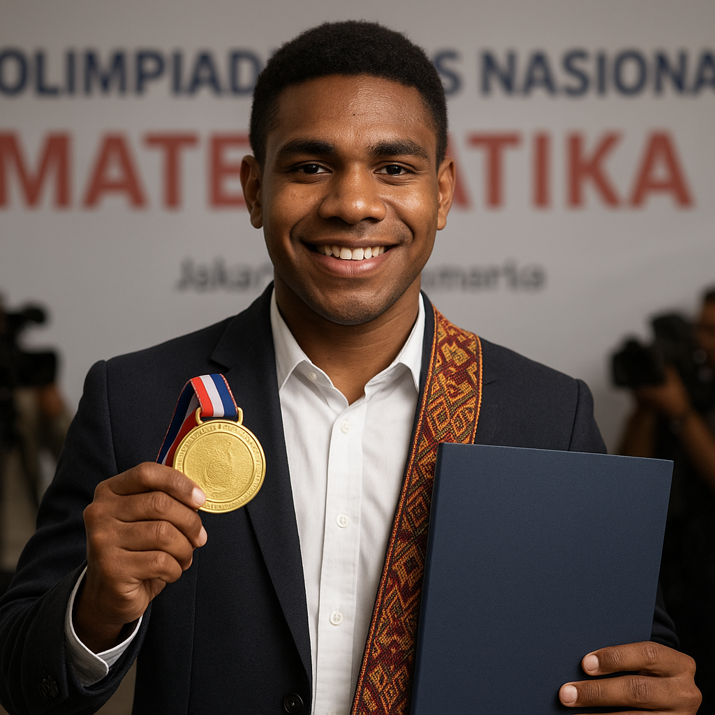 Pemuda Papua Raih Medali Emas Olimpiade Sains Nasional, Bukti Semangat Juang dari Timur
