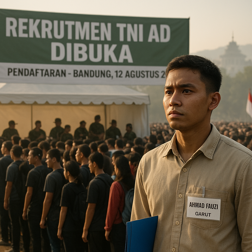 Rekrutmen TNI AD Dibuka, Ribuan Pemuda Mendaftar Demi Wujudkan Cita-Cita Bela Negara