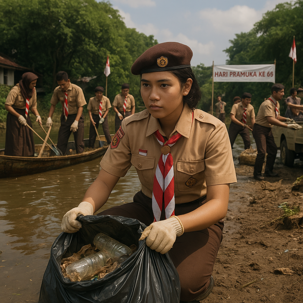 Peringatan Hari Pramuka ke-65, Ribuan Anggota Lakukan Bakti Sosial di Seluruh Indonesia