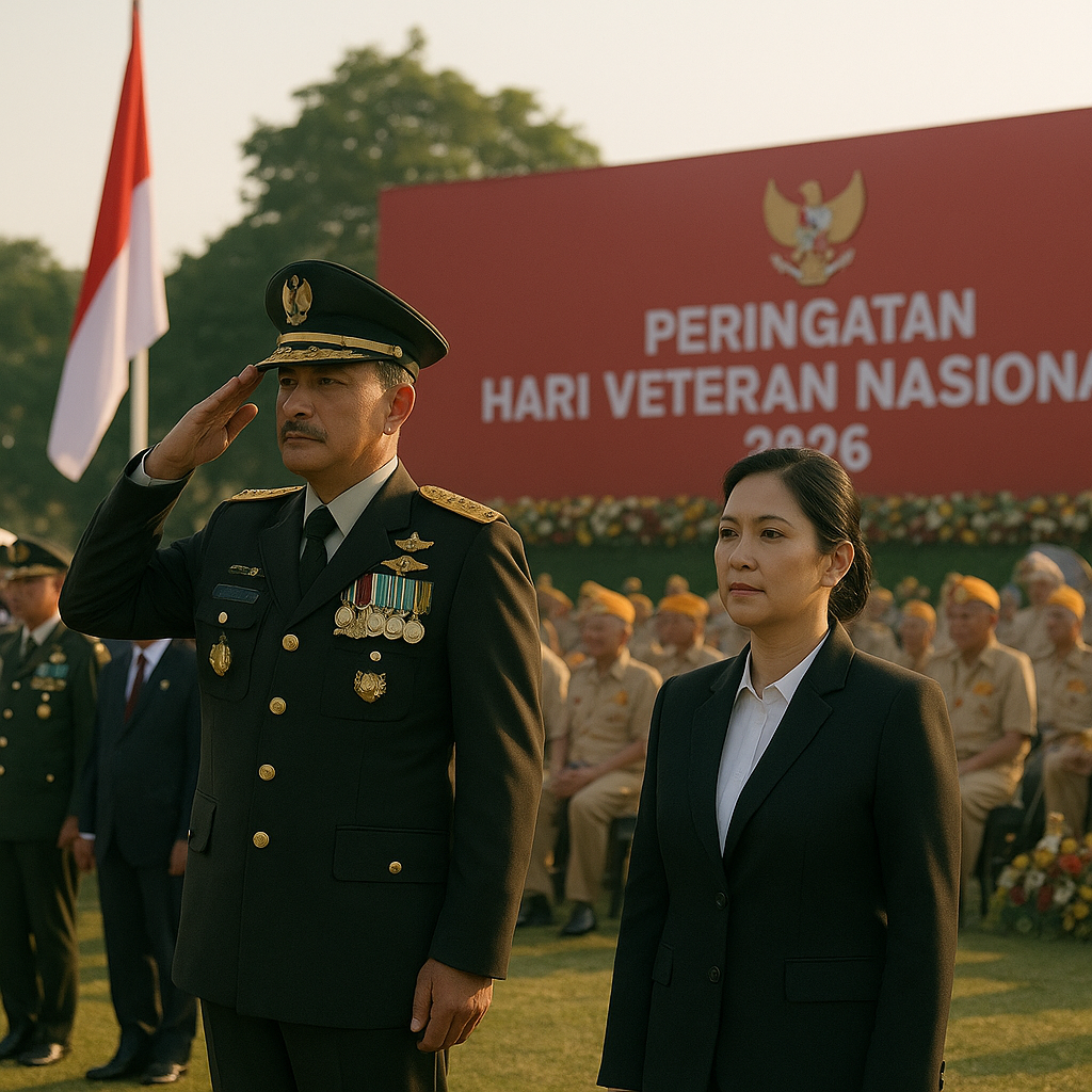 Panglima TNI dan Jajaran Hadiri Peringatan Hari Veteran Nasional 2026