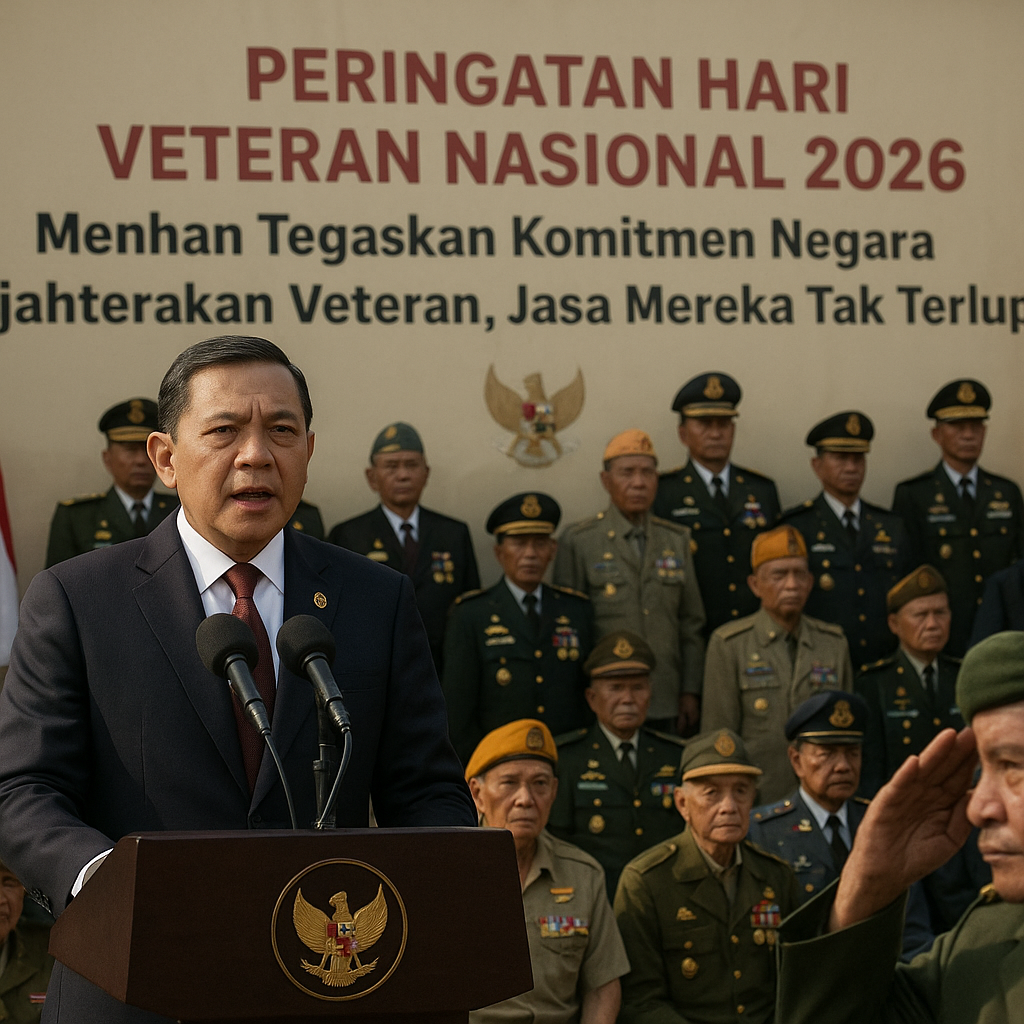 Menhan Tegaskan Komitmen Negara Sejahterakan Veteran, Jasa Mereka Tak Terlupakan