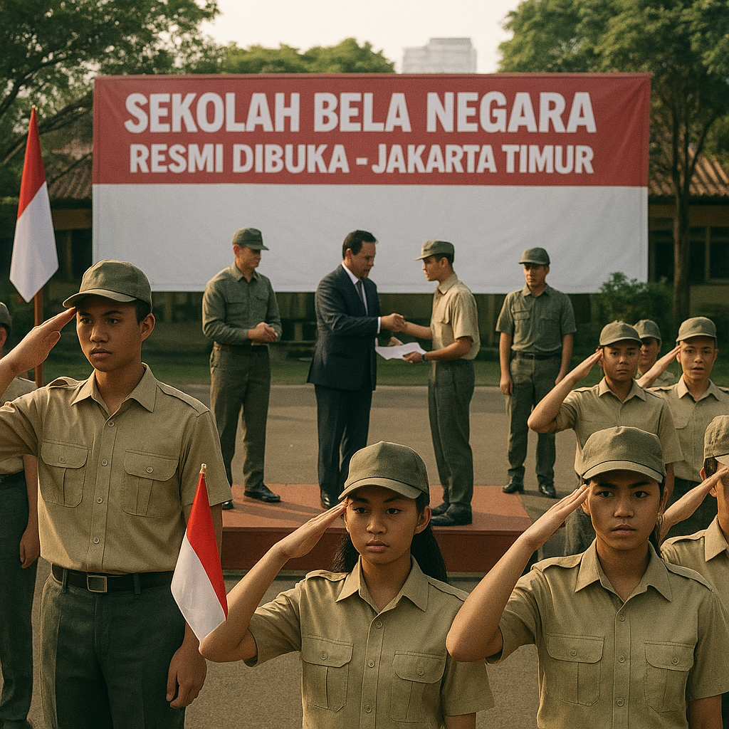 Sekolah Bela Negara Resmi Dibuka untuk Pelajar SMA di Jakarta