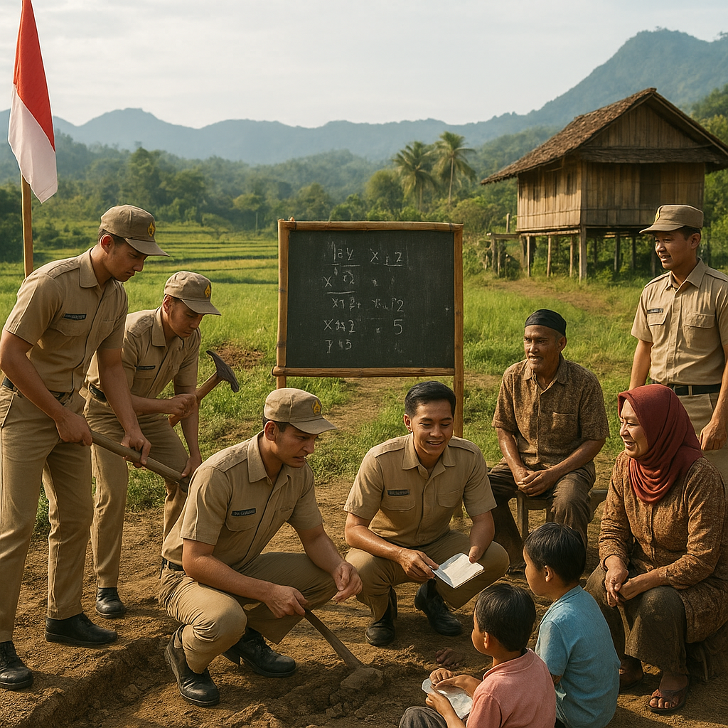Praja IPDN Kembali Lakukan Pengabdian ke Desa Tertinggal, Wujudkan Tri Dharma Perguruan Tinggi Kepamongprajaan