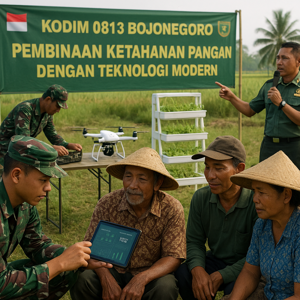 Kodim Bojonegoro Gelar Pembinaan Ketahanan Pangan dengan Teknologi Modern, Prajurit sebagai Penggerak