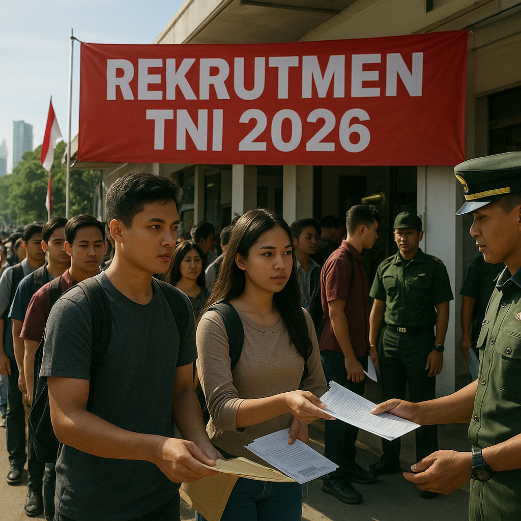 Rekrutmen TNI 2026 Dibuka, Ribuan Pemuda Mendaftar dengan Semangat Bela Negara