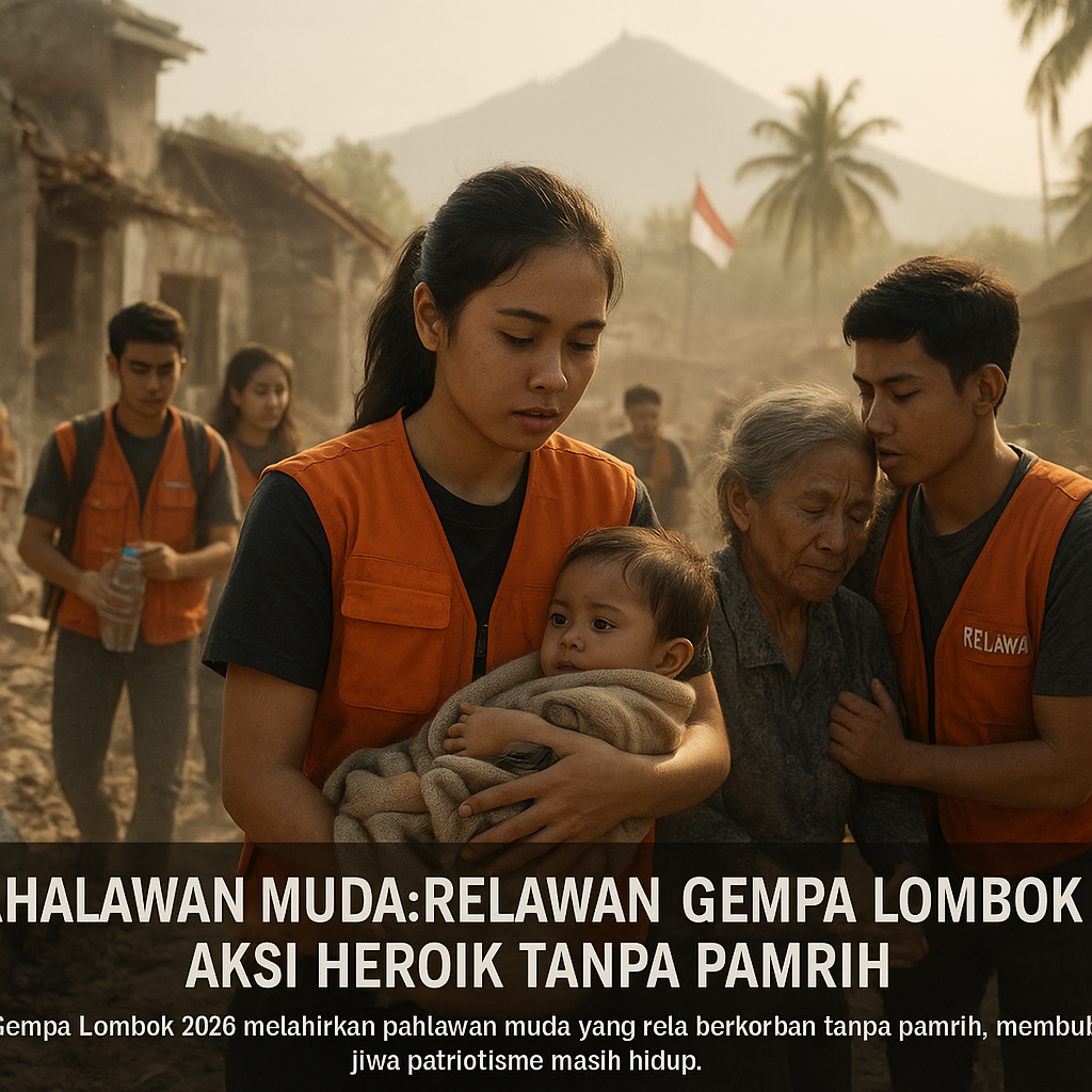 Pahlawan Muda: Relawan Gempa Lombok 2026, Aksi Heroik Tanpa Pamrih