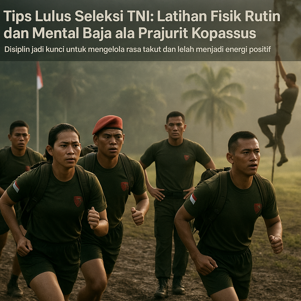 Tips Lulus Seleksi TNI: Latihan Fisik Rutin dan Mental Baja ala Prajurit Kopassus