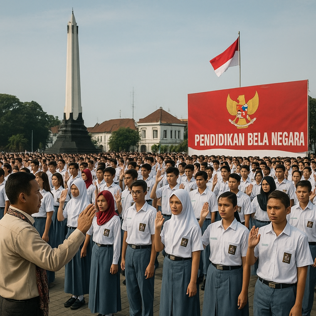 Napak Tilas Jejak Pahlawan di Surabaya, Ratusan Pelajar Ikuti Pendidikan Bela Negara dan Janji Setia pada Pancasila