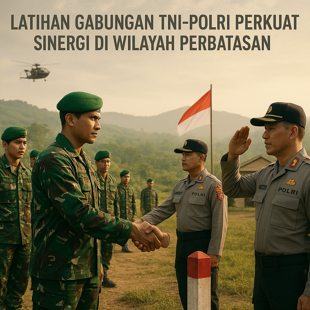 Latihan Gabungan TNI-Polri Perkuat Sinergi di Wilayah Perbatasan