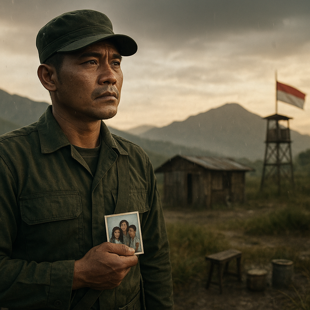 Kisah Prajurit TNI yang Rela Tinggalkan Keluarga untuk Bertugas di Perbatasan