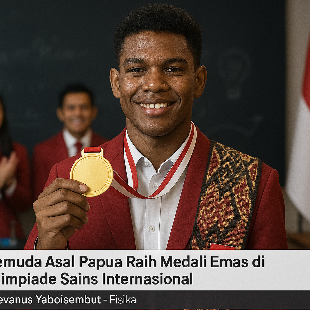 Pemuda Asal Papua Raih Medali Emas di Olimpiade Sains Internasional, Harumkan Nama Indonesia