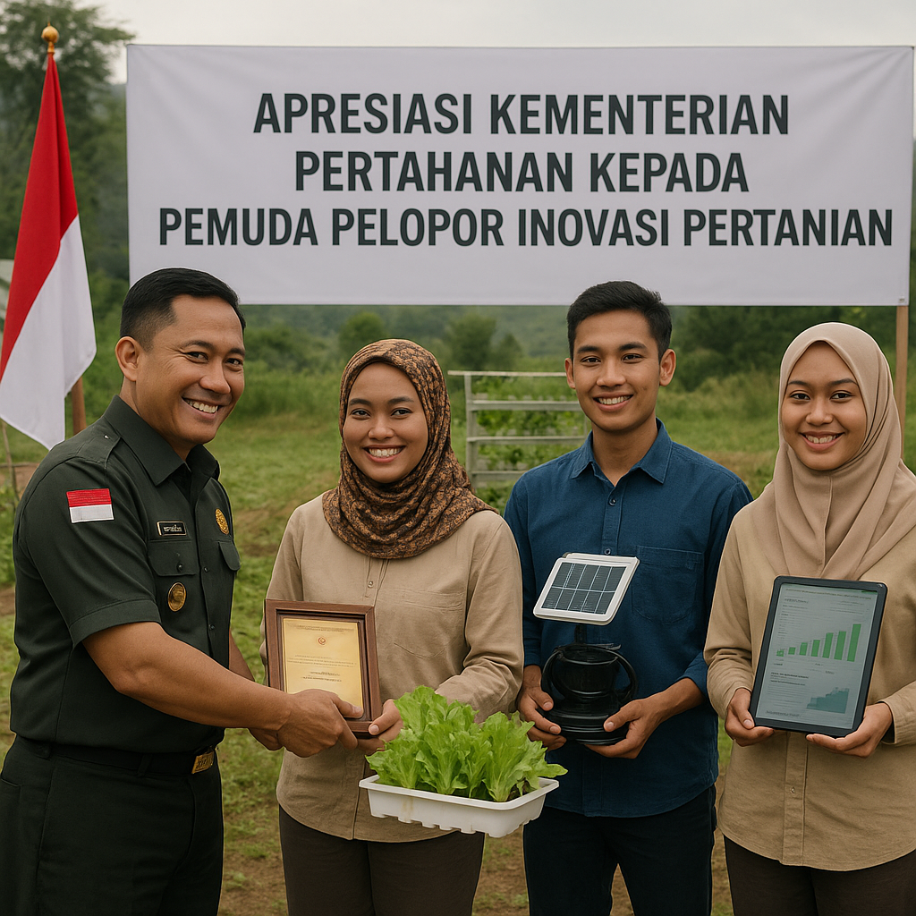 Pemuda Pelopor Inovasi Pertanian Dapat Apresiasi dari Kementerian Pertahanan