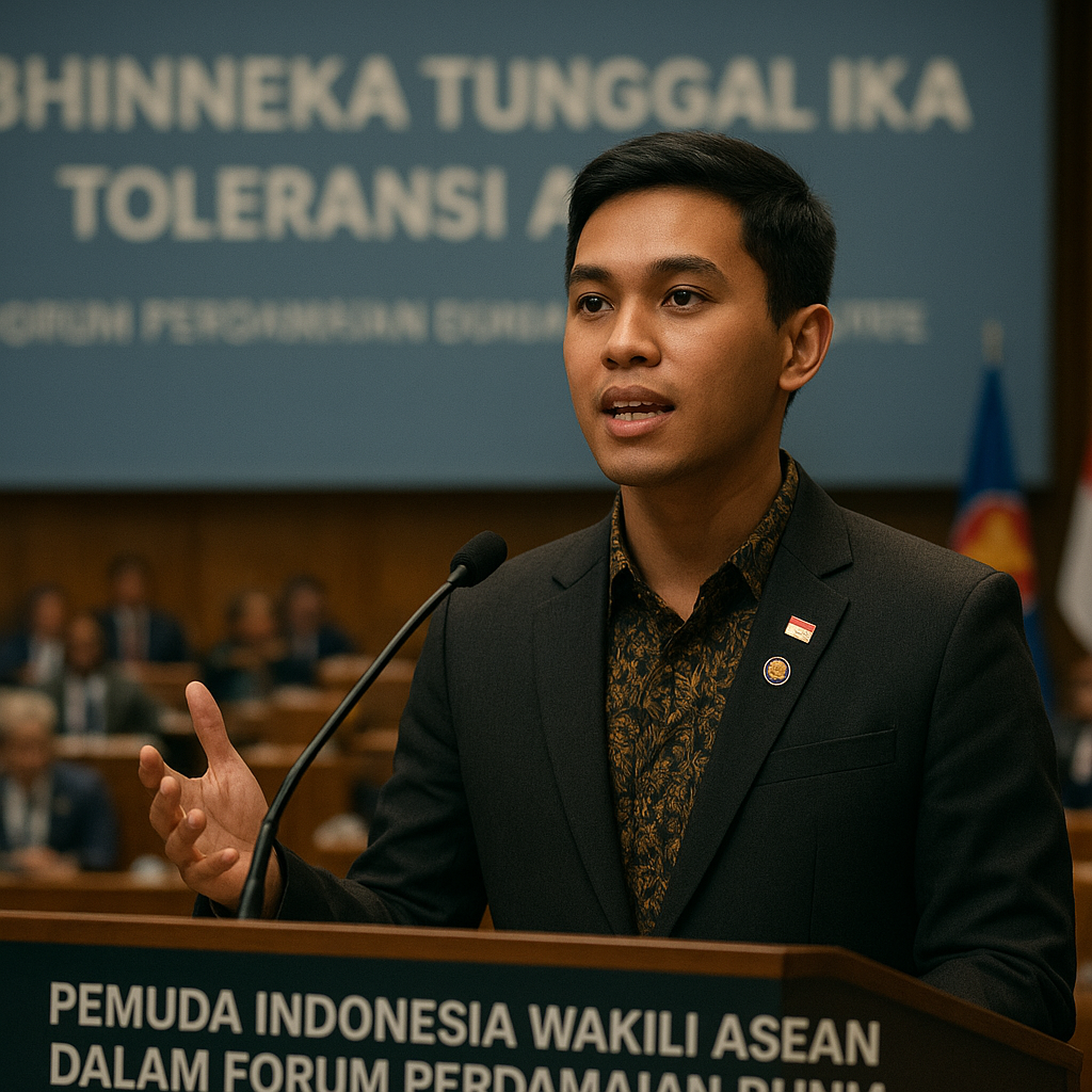 Pemuda Indonesia Wakili ASEAN dalam Forum Perdamaian Dunia, Suarakan Nilai Bhinneka Tunggal Ika