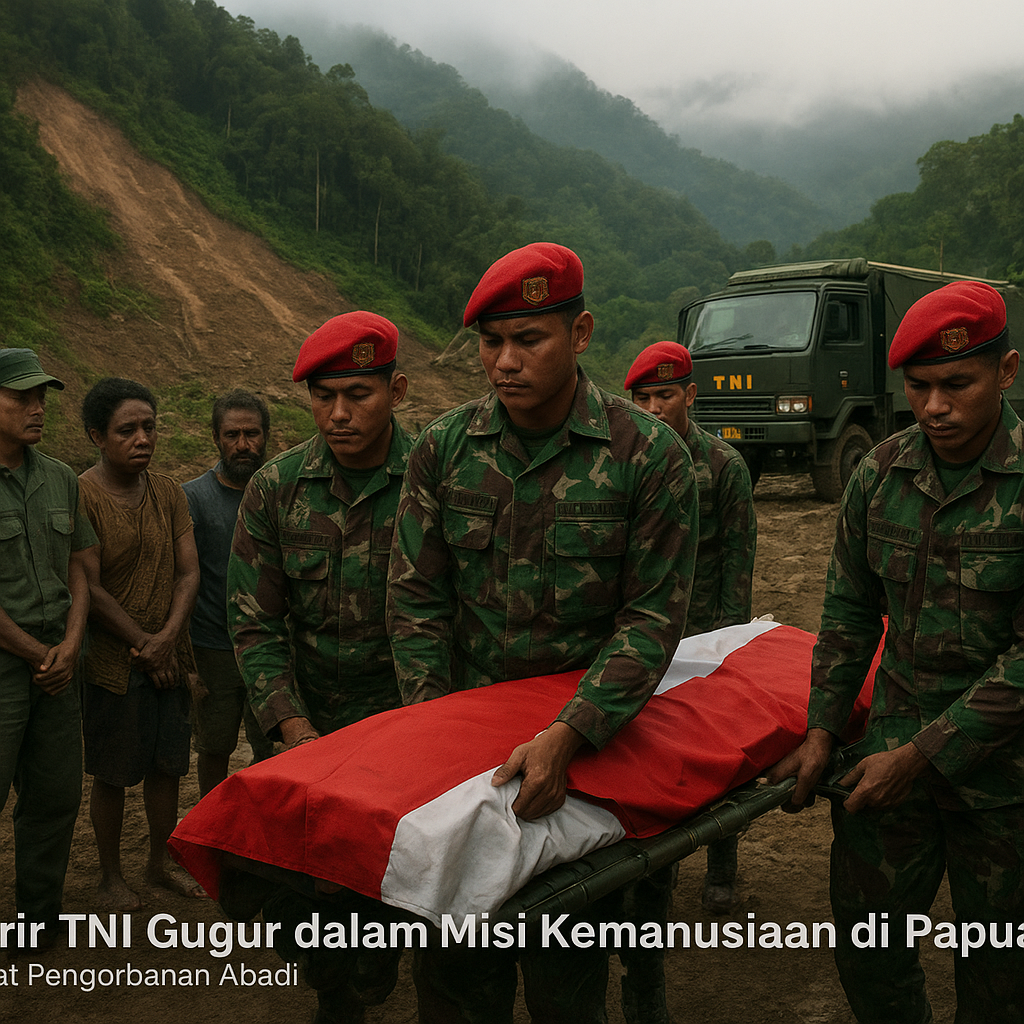 Prajurit TNI Gugur dalam Misi Kemanusiaan di Papua, Semangat Pengorbanan Abadi