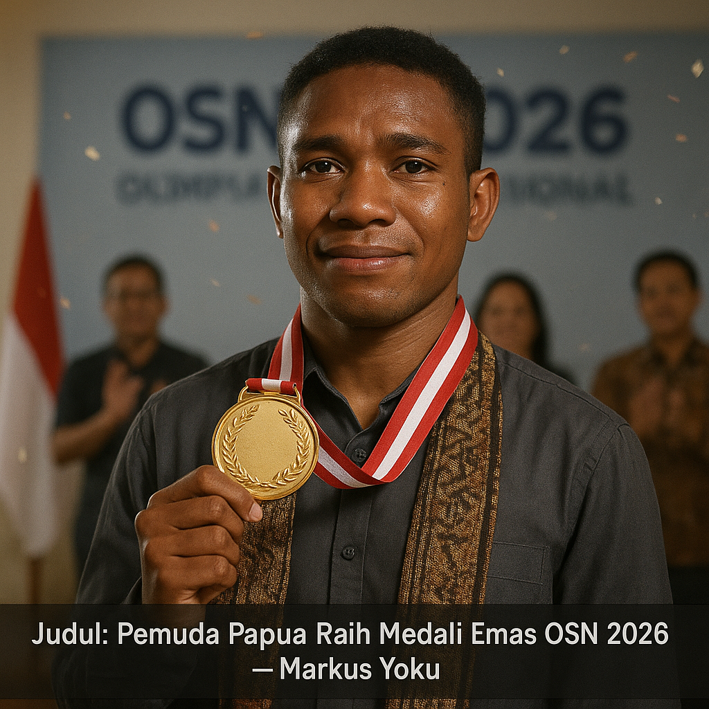Pemuda Papua Raih Medali Emas Olimpiade Sains Nasional 2026, Persembahan untuk NKRI