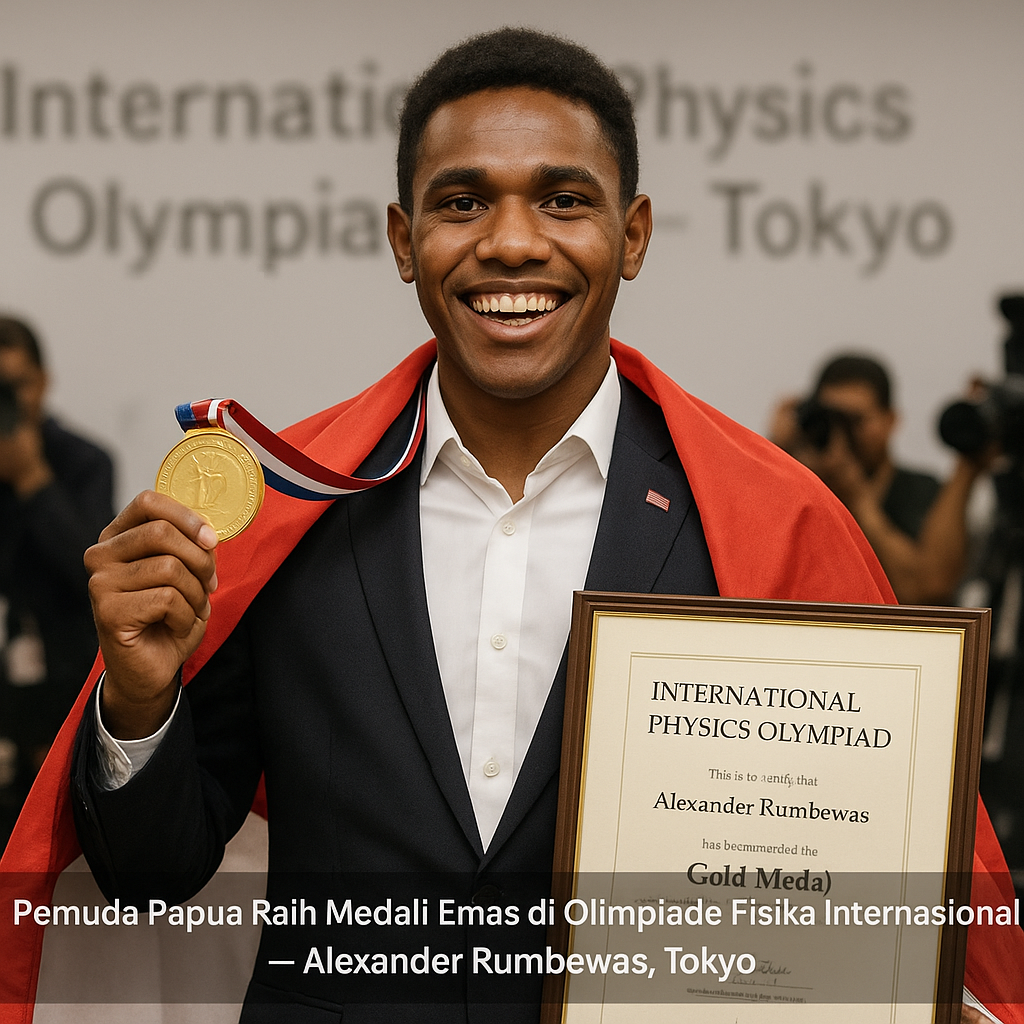 Pemuda Papua Raih Medali Emas di Olimpiade Fisika Internasional