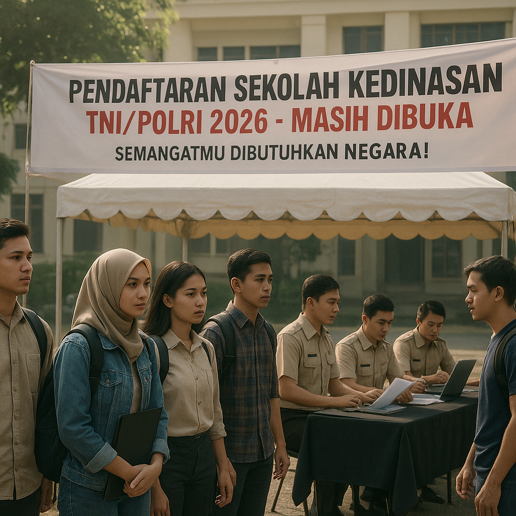 Jelang Penutupan, Pendaftaran Sekolah Kedinasan TNI/Polri 2026 Masih Dibuka - Semangatmu Dibutuhkan Negara!