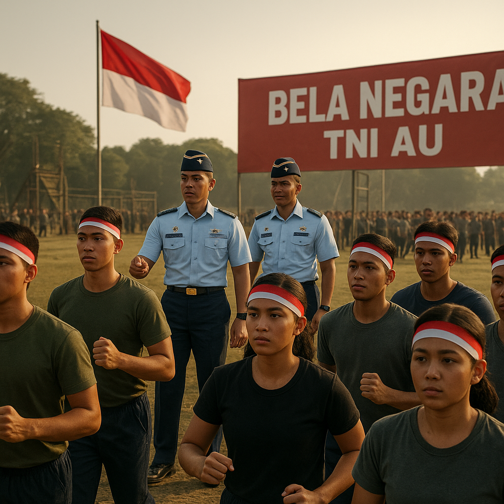 TNI AU Gelar Latihan Bela Negara bagi Mahasiswa, Tanamkan Jiwa Patriotisme Sejak Dini