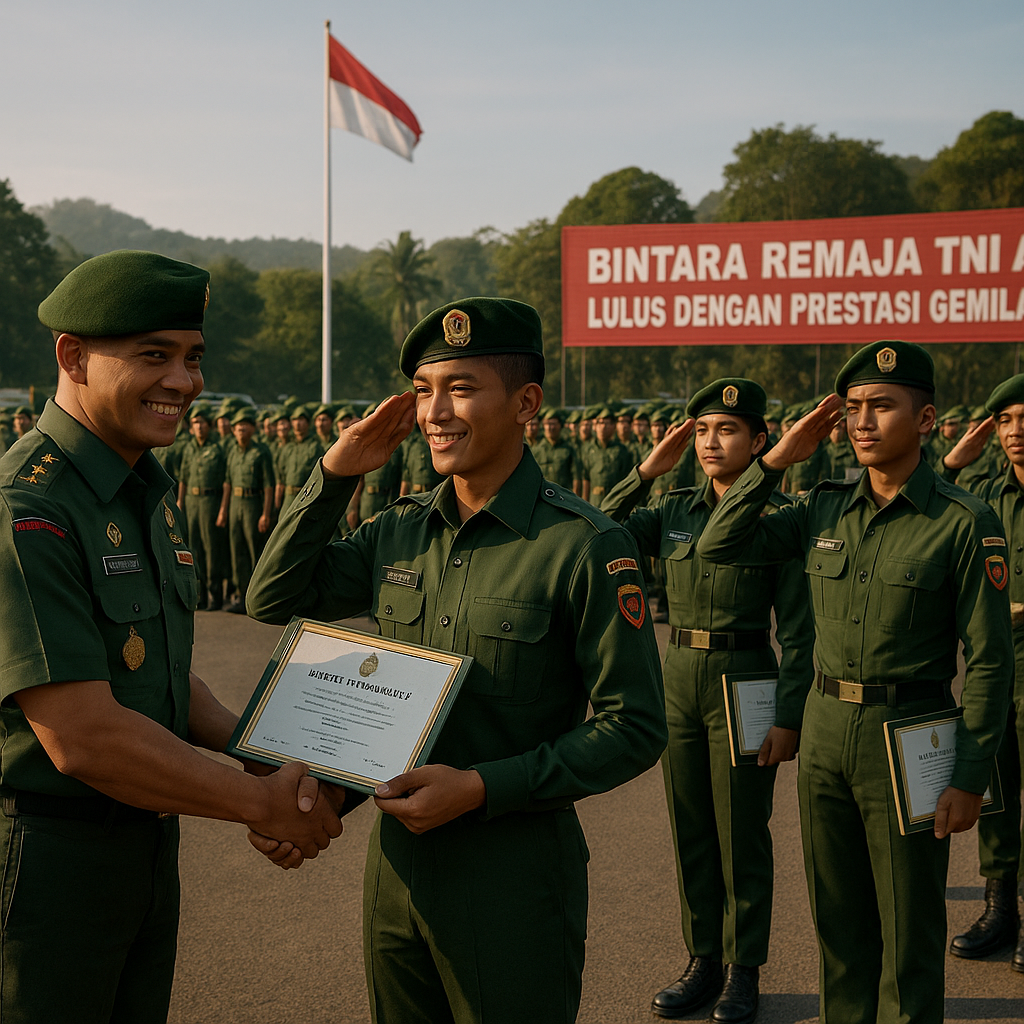 Bintara Remaja TNI AD Lulus dengan Prestasi Gemilang, Siap Mengabdi untuk Negeri