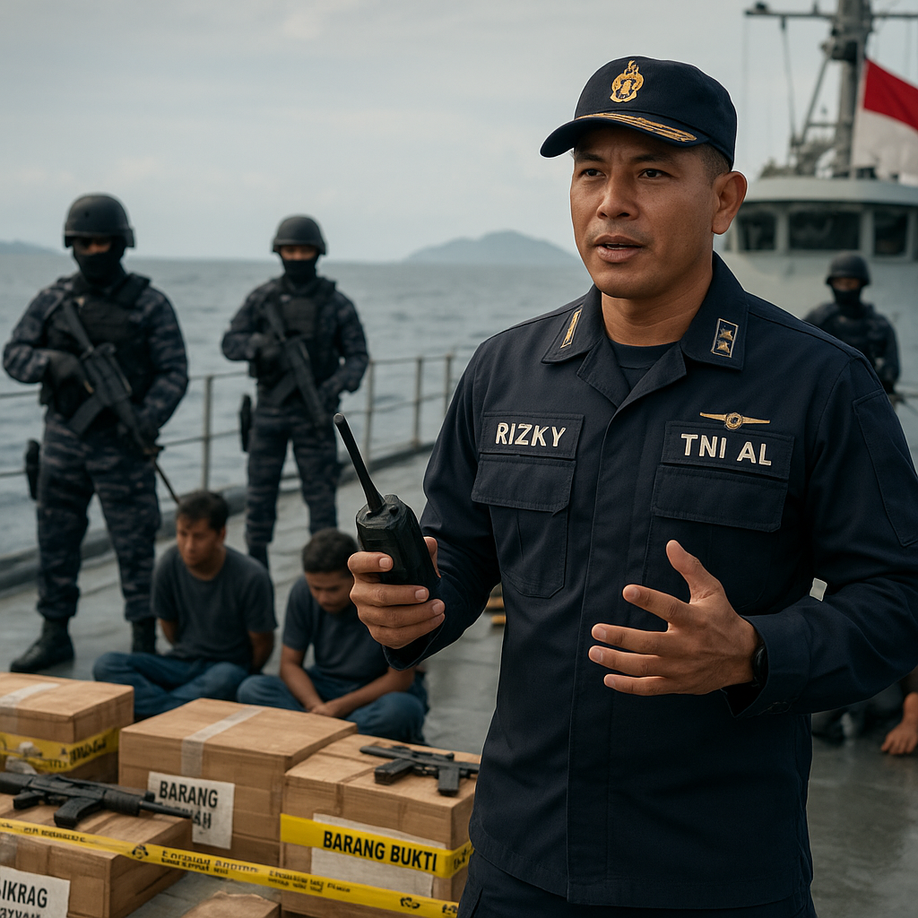 Kapten TNI AL Gagalkan Penyelundupan Senjata di Perairan Natuna