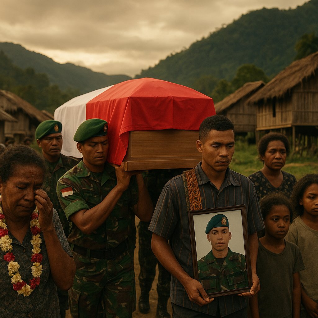 Pratu Rizki Kurniawan Gugur di Papua, Warga Kampung Halaman Berduka