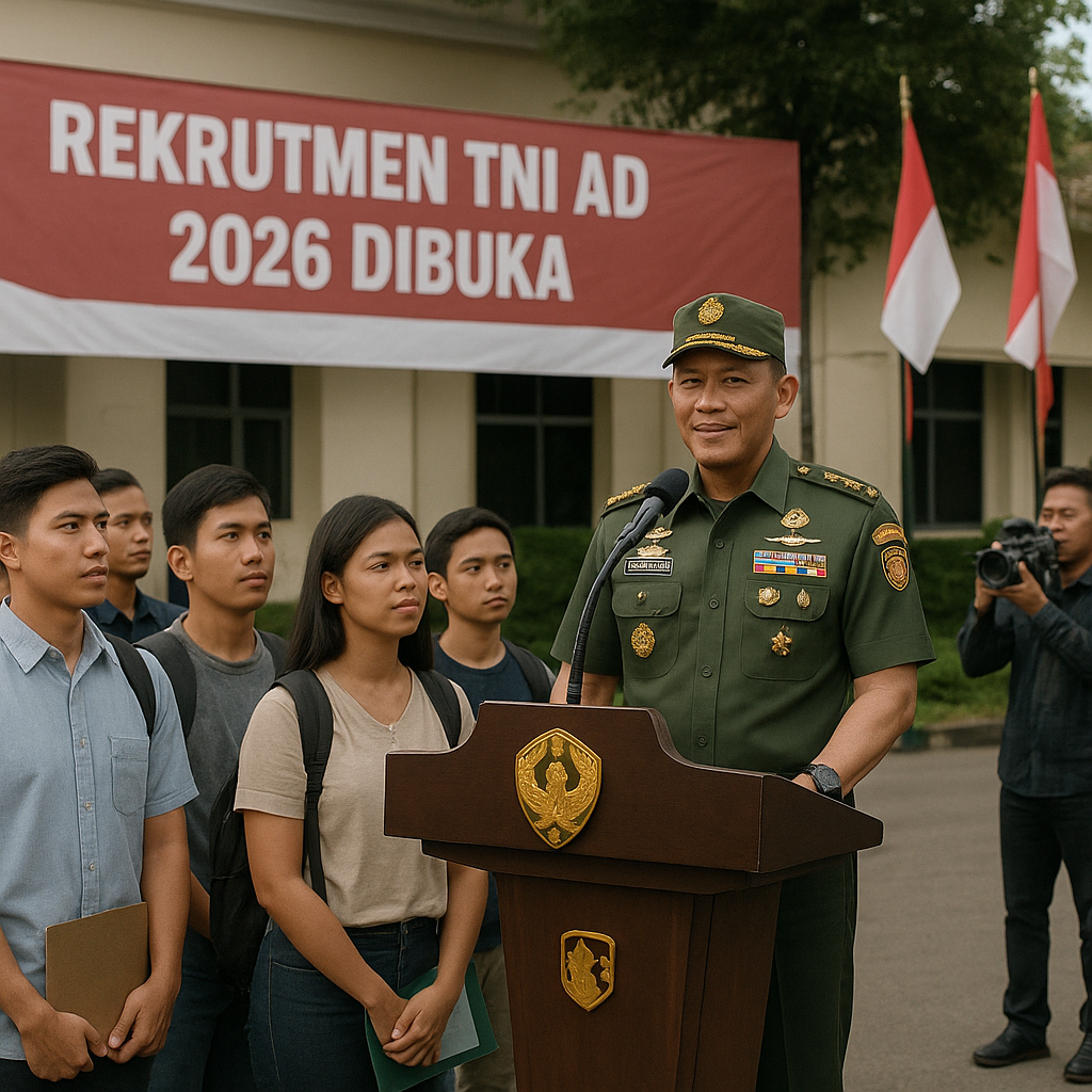 Rekrutmen TNI AD 2026 Dibuka: Kesempatan Emas Pemuda Mengabdi pada Negara
