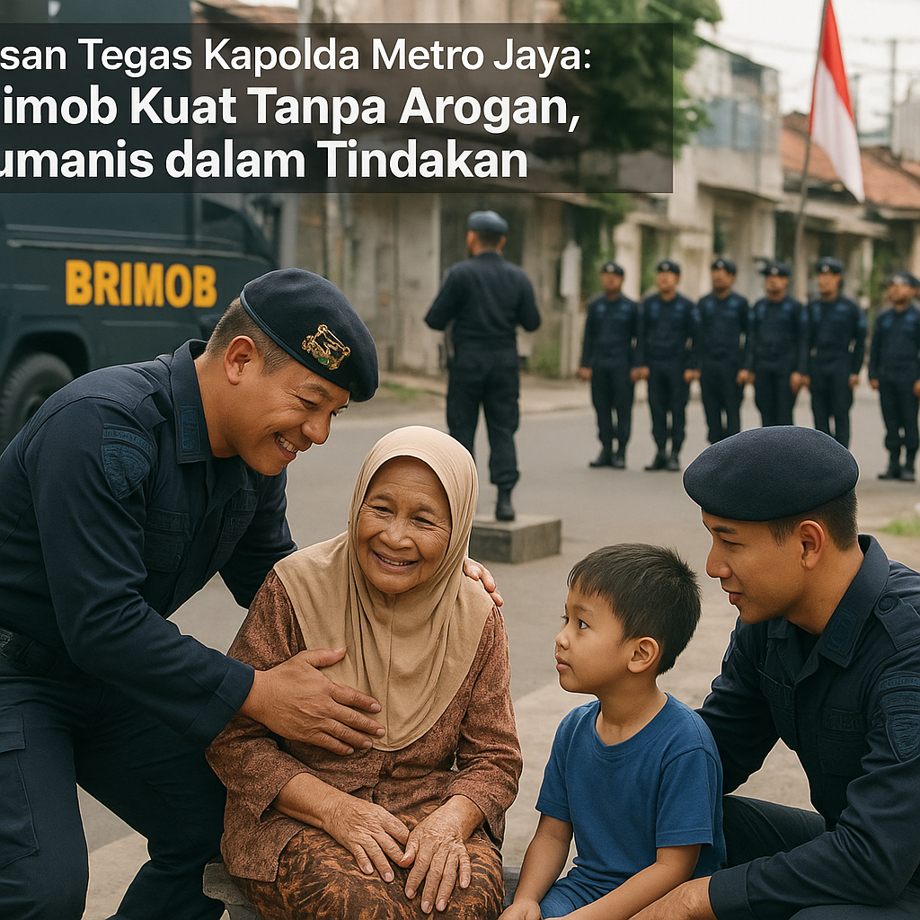 Pesan Tegas Kapolda Metro Jaya: Brimob Kuat Tanpa Arogan, Humanis dalam Tindakan