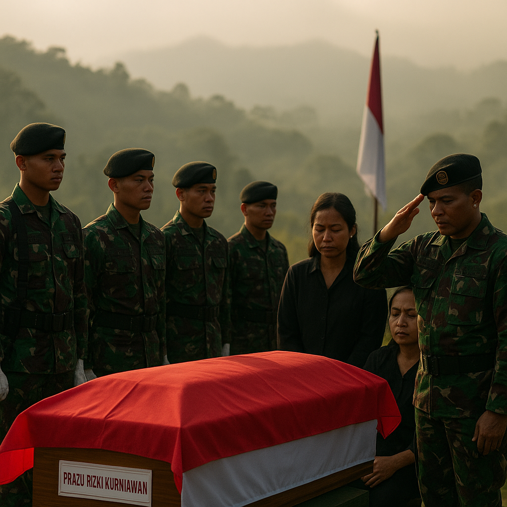 Gugur di Hari Kemerdekaan: Kisah Heroik Pratu Rizki Kurniawan di Tanah Papua