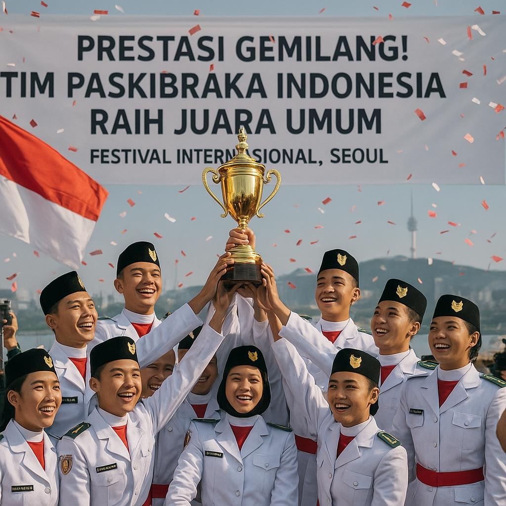 Prestasi Gemilang! Tim Paskibraka Indonesia Raih Juara Umum dalam Festival Internasional di Seoul