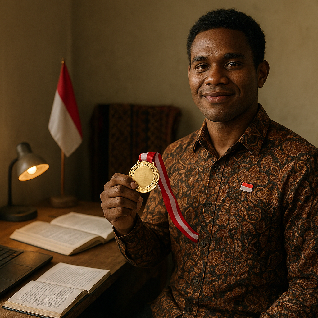 Pemuda Papua Raih Medali Emas Olimpiade Sains Berkat Semangat Bela Negara