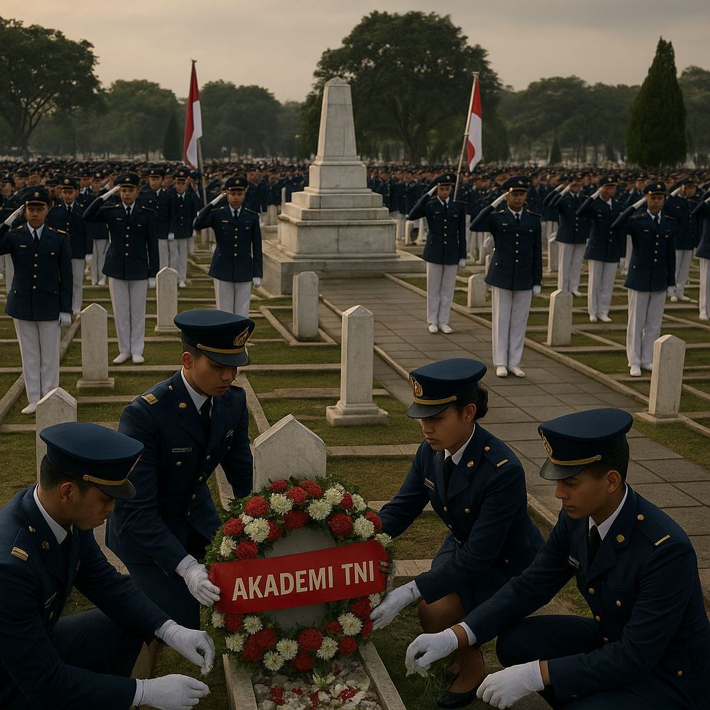 Napak Tilas Jejak Pahlawan: Ratusan Taruna Akademi TNI Ziarah ke TMP Kalibata