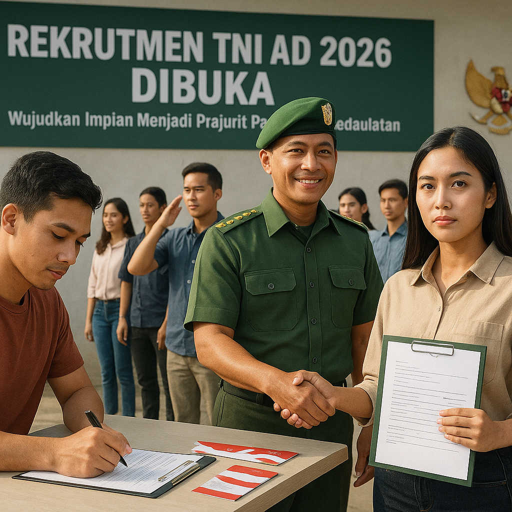 Rekrutmen TNI AD 2026 Dibuka: Wujudkan Impian Menjadi Prajurit Pengawal Kedaulatan