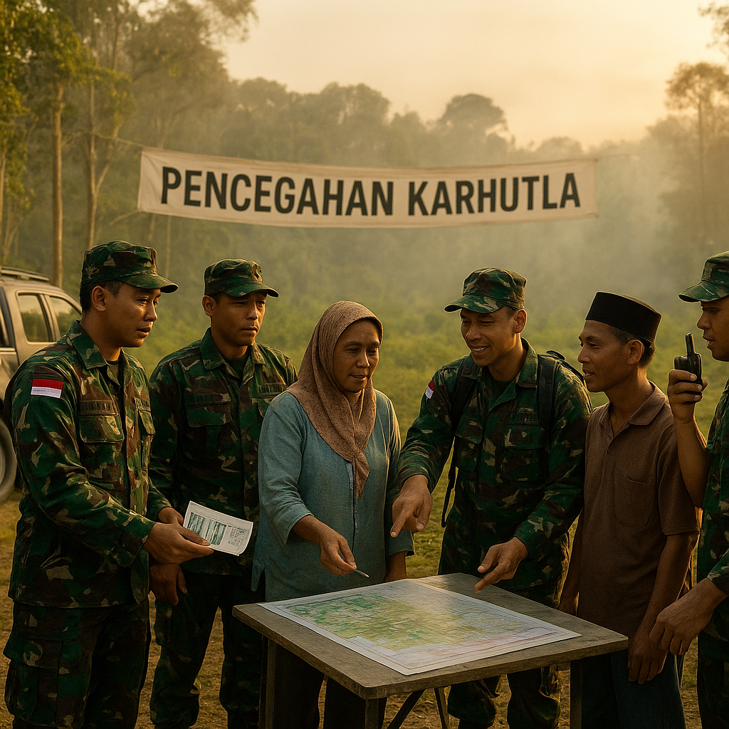 Benteng Jiwa dan Bumi: TNI Terjunkan 583 Perwira ke Kaltim untuk Misi Heroik Pencegahan Karhutla