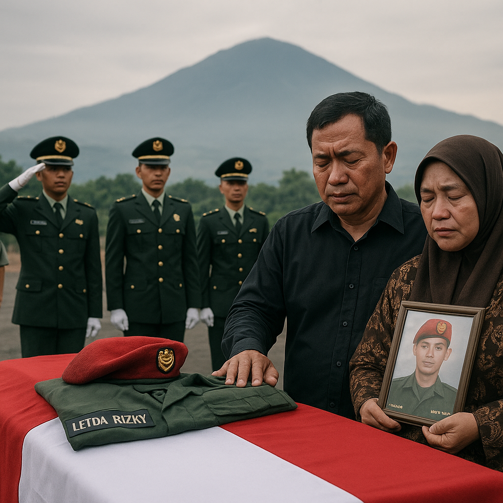 Ayahanda Letnan Dua TNI Gugur Dalam Latihan, Kisah Haru Ikhlas Berbakti