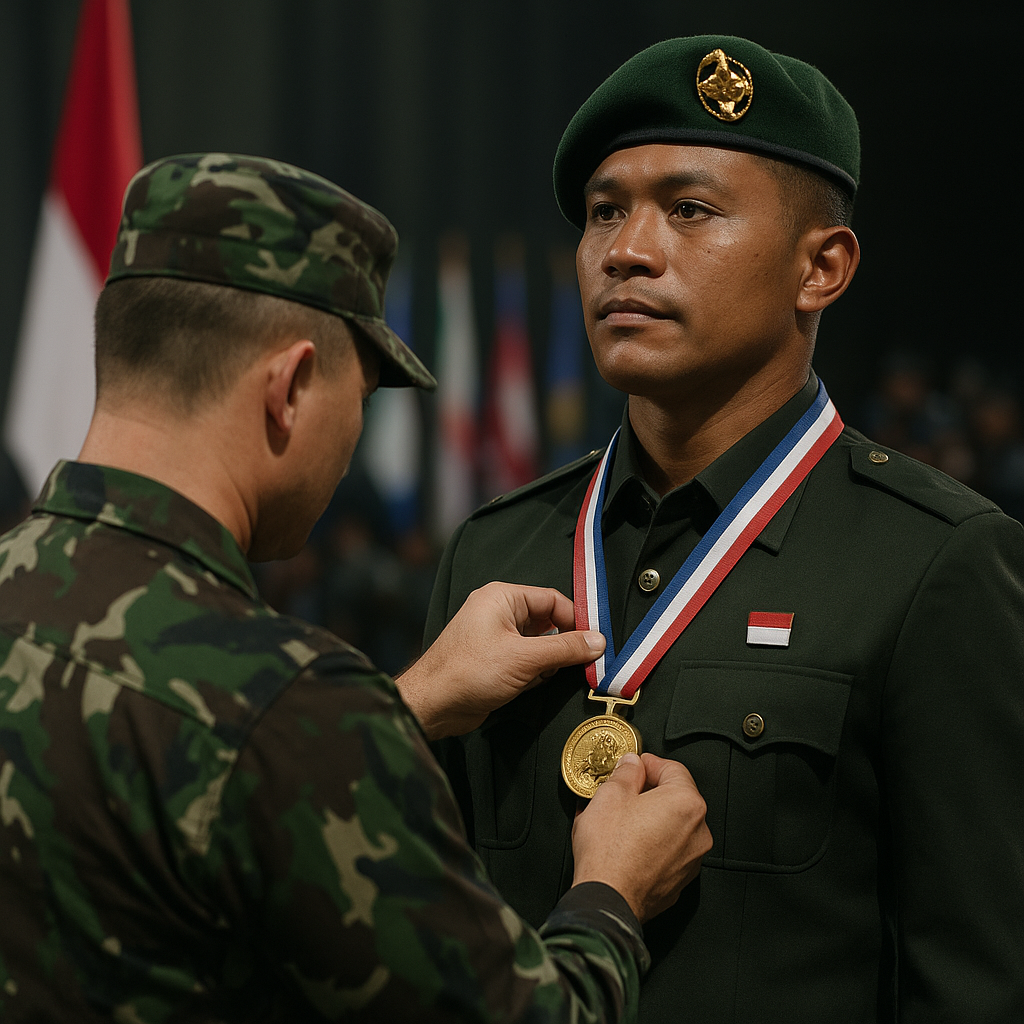 Kisah Prajurit TNI Peraih Medali Tertinggi dalam Latihan Gabungan Internasional
