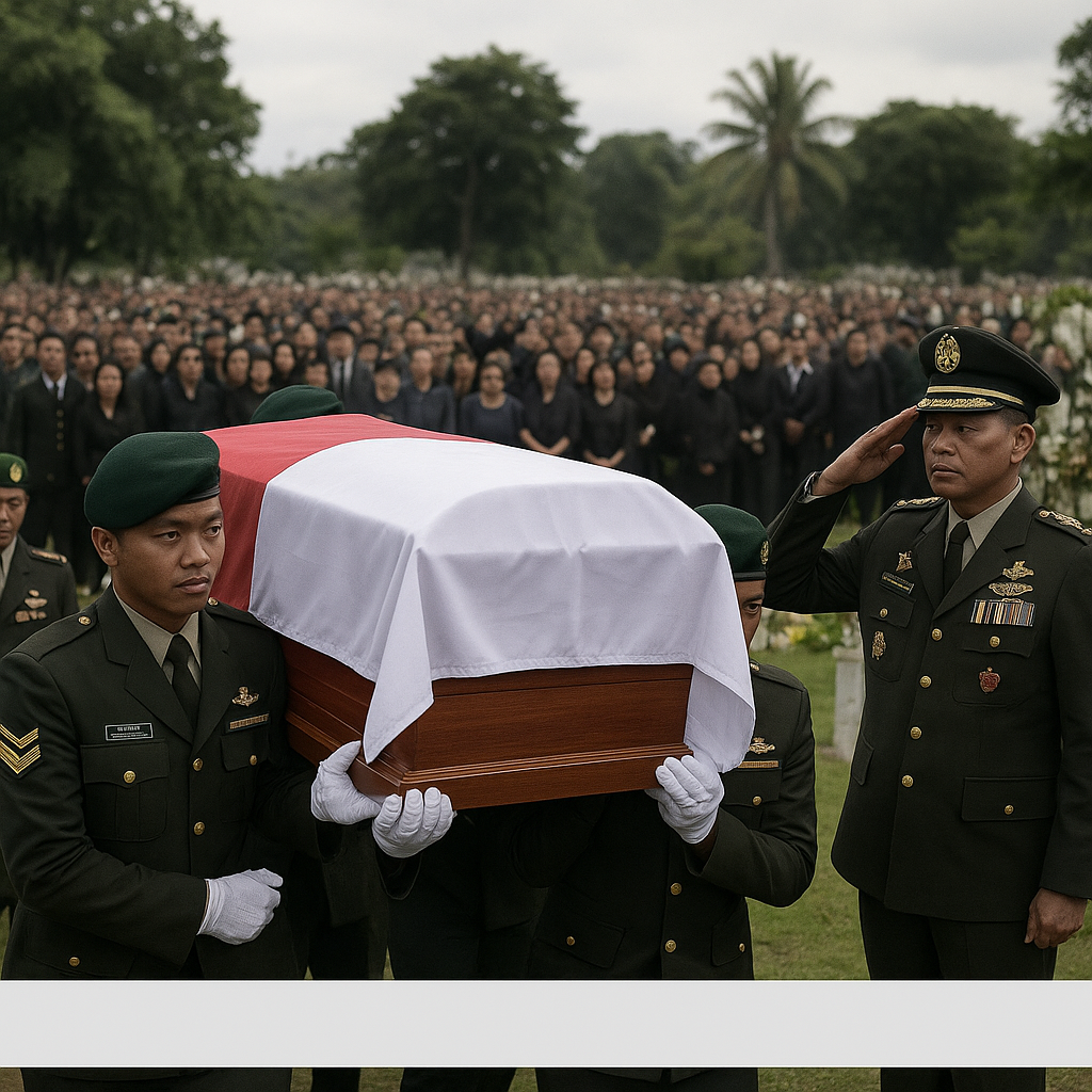 250 Pelayat Berduka, Antar Prajurit Pemberani Serka Kadek ke Peristirahatan Terakhir