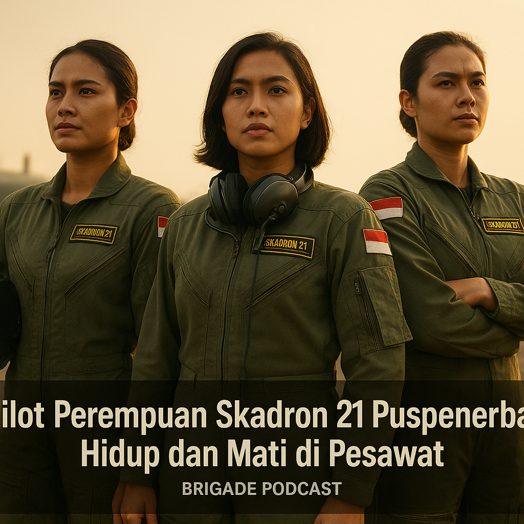 Pilot Perempuan Skadron 21 Puspenerbad: Hidup dan Mati di Pesawat | Brigade Podcast
