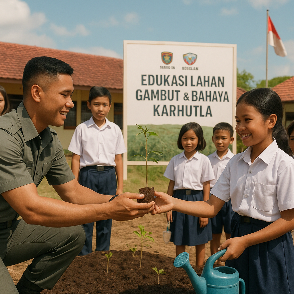 Pasis Sesko TNI Edukasi Pelajar Kalsel, Tanamkan Jiwa Peduli Lingkungan Sejak Dini