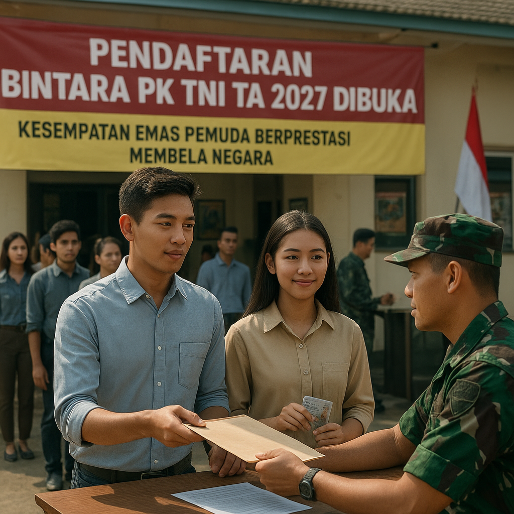 Pendaftaran Bintara PK TNI TA 2027 Dibuka, Kesempatan Emas Pemuda Berprestasi Membela Negara