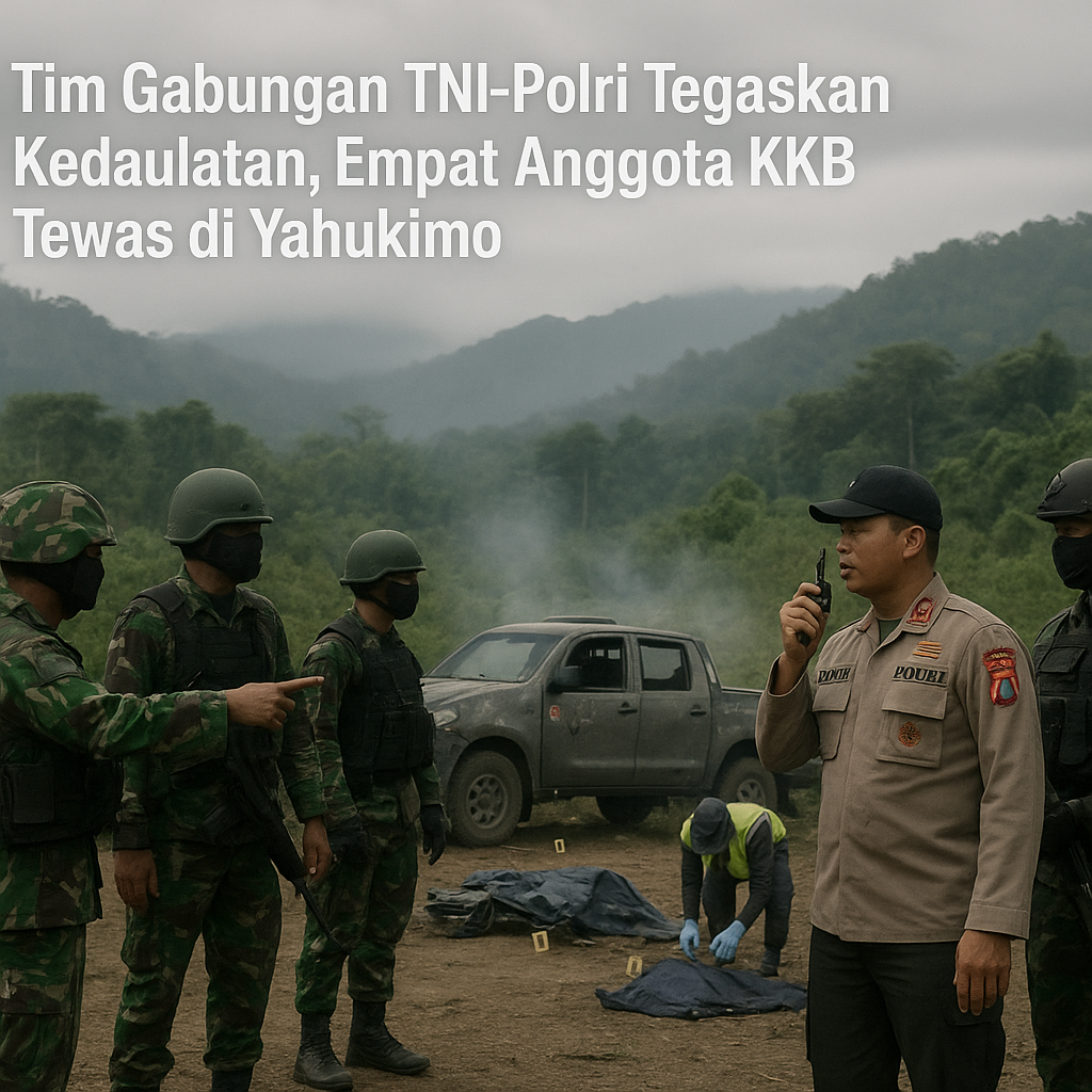 Tim Gabungan TNI-Polri Tegaskan Kedaulatan, Empat Anggota KKB Tewas dalam Kontak Senjata di Yahukimo