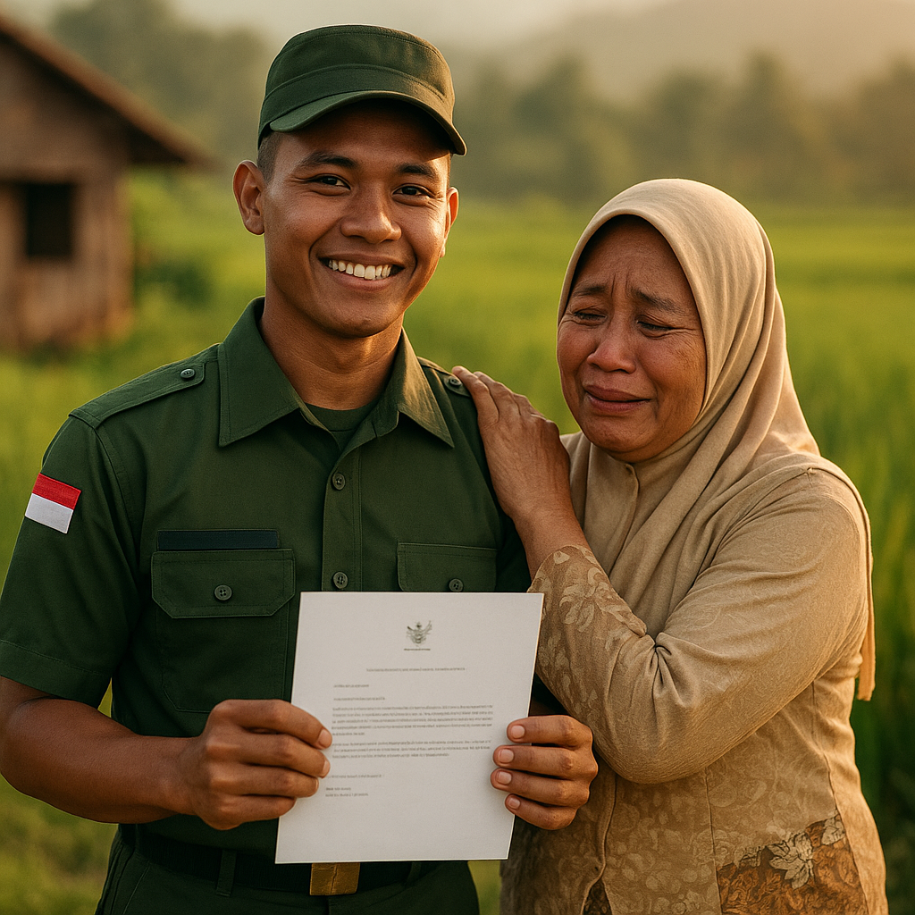 Anak Petani dari Majalengka Lolos Bintara TNI AD, Kisah Perjuangan yang Menginspirasi